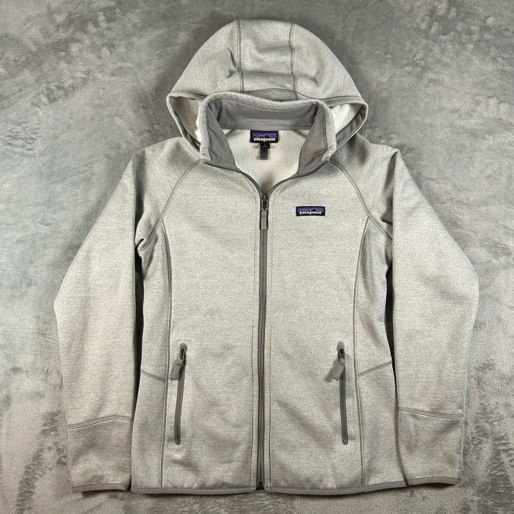 Patagonia Performance Better Sweater Hoody Gray Full Zip Fleece Jacket Womens S